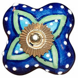 1.5" X 1.5" X 1.5" Ceramic Metal Multicolor 12 Pack Knob - Homeroots - Flyclothing LLC