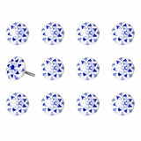 1.5" X 1.5" X 1.5" Ceramic Metal Multicolor 12 Pack Knob - Homeroots - Flyclothing LLC