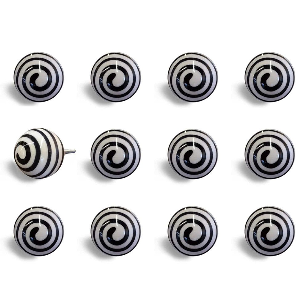 1.5" X 1.5" X 1.5" Ceramic Metal Multicolor 12 Pack Knob - Homeroots - Flyclothing LLC