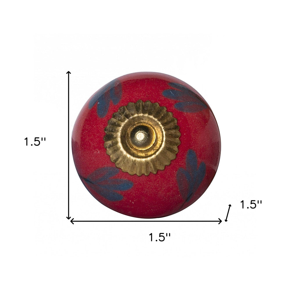 1.5" X 1.5" X 1.5" Ceramic Metal Multicolor 12 Pack Knob - Homeroots - Flyclothing LLC