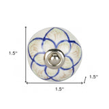 1.5" X 1.5" X 1.5" Ceramic Metal Multicolor 12 Pack Knob - Homeroots - Flyclothing LLC