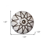 1.5" X 1.5" X 1.5" Ceramic Metal Multicolor 12 Pack Knob - Homeroots - Flyclothing LLC