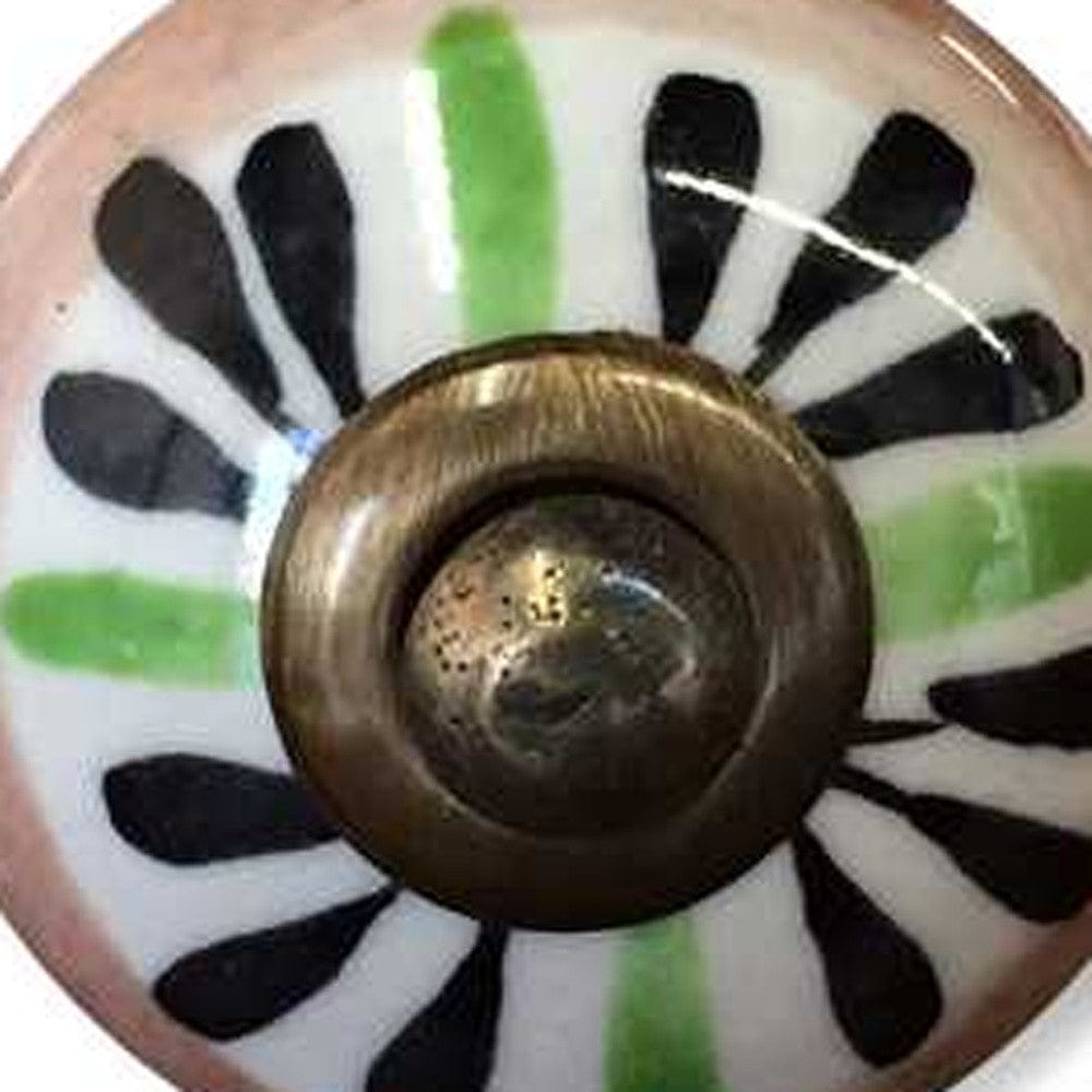 1.5" X 1.5" X 1.5" Ceramic Metal Multicolor 12 Pack Knob - Homeroots - Flyclothing LLC