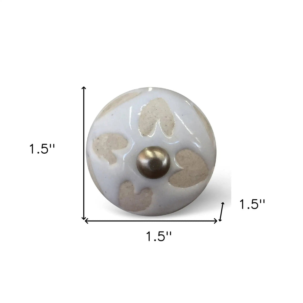 1.5" X 1.5" X 1.5" Ceramic Metal Multicolor 12 Pack Knob - Homeroots - Flyclothing LLC