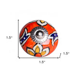 1.5" X 1.5" X 1.5" Ceramic Metal Multicolor 8 Pack Knob - Homeroots - Flyclothing LLC