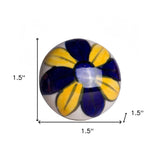 1.5" X 1.5" X 1.5" Ceramic Metal Multicolor 8 Pack Knob - Homeroots - Flyclothing LLC