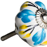 1.5" X 1.5" X 1.5" Ceramic Metal Multicolor 12 Pack Knob - Homeroots - Flyclothing LLC