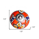 1.5" X 1.5" X 1.5" Ceramic Metal Multicolor 12 Pack Knob - Homeroots - Flyclothing LLC