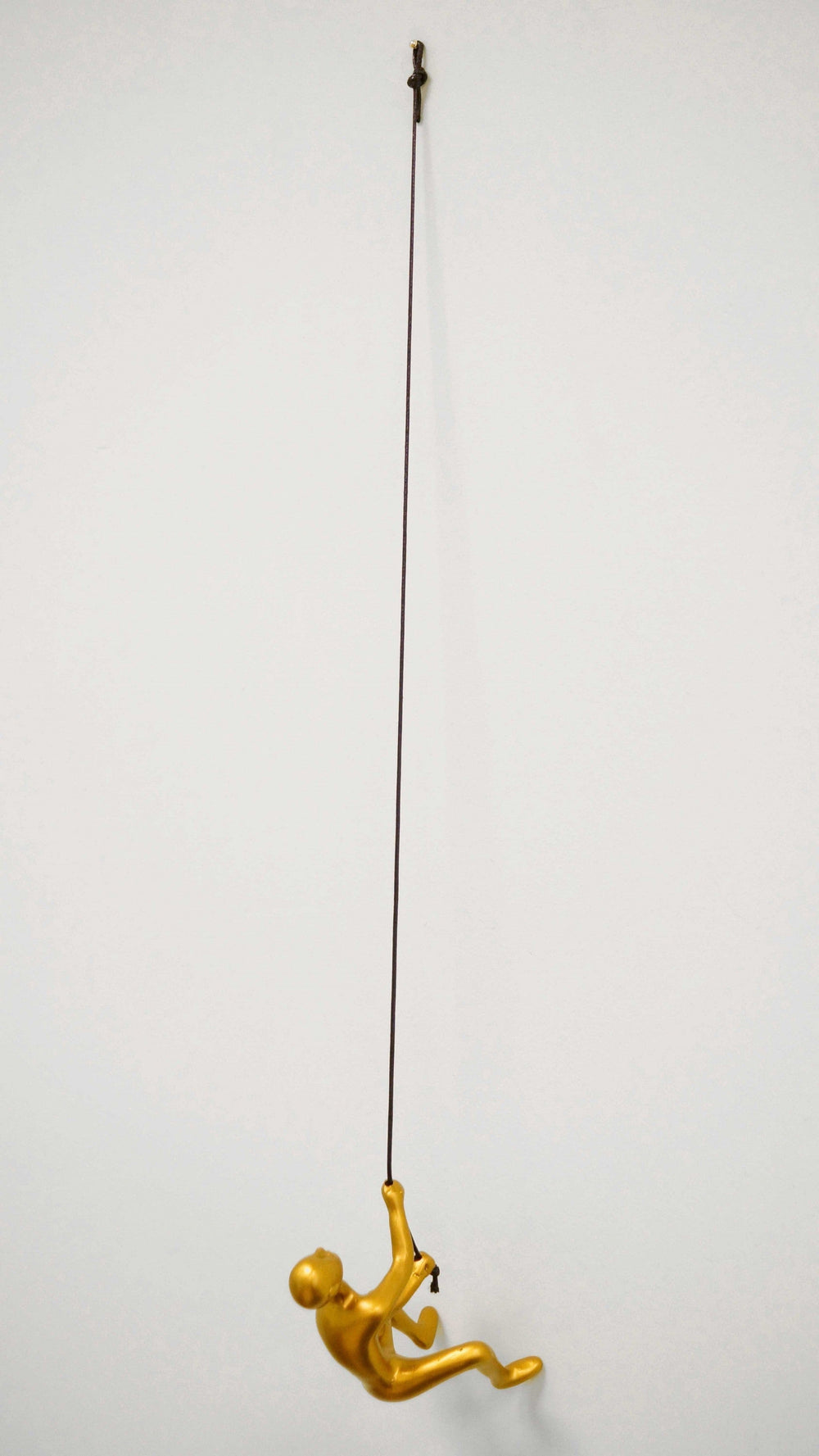 6" Gold Unique Climbing Man With Rope Wall Art - Homeroots - Flyclothing LLC