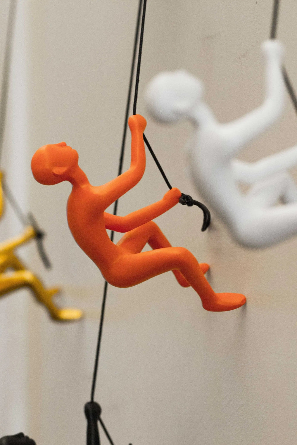 6" Orange Unique Climbing Man Wall Art - Homeroots - Flyclothing LLC