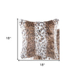 18" X 18" X 5" Acrylic Plush Polyester Polyfill Lynx 2 Pack Pillow - Homeroots - Flyclothing LLC
