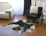 S&P Black White Animal Print Area Rug - Homeroots - Flyclothing LLC