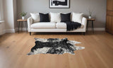 S&P Black White Animal Print Area Rug - Homeroots - Flyclothing LLC