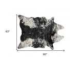 S&P Black White Animal Print Area Rug - Homeroots - Flyclothing LLC