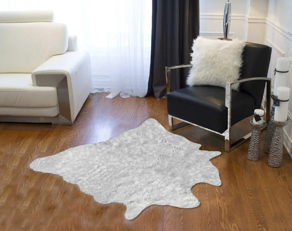 Grey Animal Print Area Rug - Homeroots - Flyclothing LLC