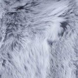 5" X 18" X 18" 100% Natural Rabbit Fur Grey Pillow - Homeroots - Flyclothing LLC