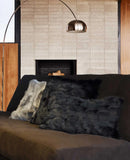 12" X 20" Black Wool Throw Pillow - Homeroots - Flyclothing LLC