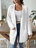 Open Front Long Sleeve Cardigan - Trendsi - Flyclothing LLC