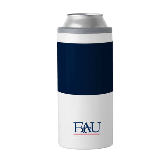 Florida Atlantic 12oz Colorblock Slim Can Coolie - Logo Brands - Flyclothing LLC