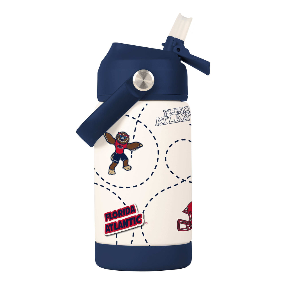 Florida Atlantic 12oz Mascot SS Kids Bottle - Logo Brands - Flyclothing LLC