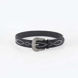 PU Leather Rhinestone Belt - Trendsi - Flyclothing LLC