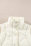 Snap Down Texture Vest Coat with Pockets - Trendsi - Flyclothing LLC