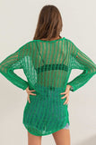 HYFVE Crochet Long Sleeve Cover Up - Trendsi - Flyclothing LLC