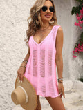 V-Neck Sleeveless Cover-Up - Trendsi - Flyclothing LLC