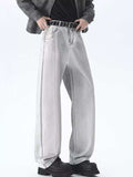 Men's Plus Size Wide Leg High Waisted Jeans - Trendsi - Flyclothing LLC