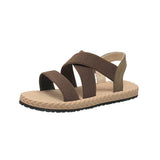 Open Toe Flats Sandals - Trendsi - Flyclothing LLC