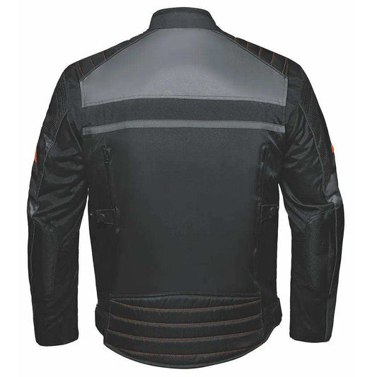 Road King - Mens Nylon Textile Jacket - Unik Just for Bikers - Flyclothing LLC