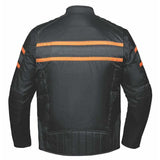 Heritage - Mens Orange Textile Jacket - Unik Just for Bikers - Flyclothing LLC