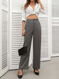 High Waist Wide Leg Pants - Trendsi - Flyclothing LLC