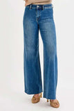 RISEN High-Waisted Wide Leg Jeans - Trendsi - Flyclothing LLC