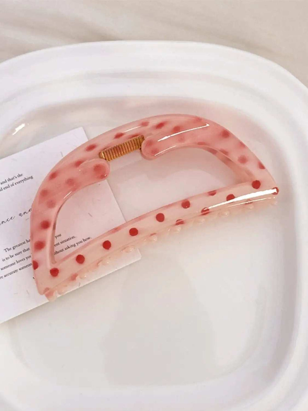 PC Polka Dot Hair Claw Clip - Trendsi - Flyclothing LLC