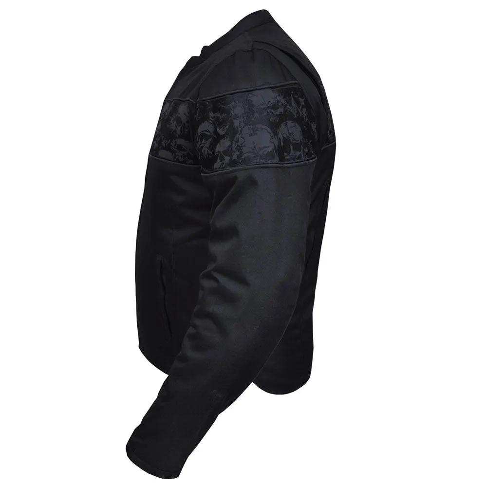 Inferno - Mens Textile Skull Jacket - Unik Just for Bikers - Flyclothing LLC