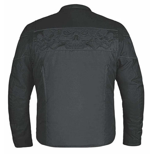 Inferno - Mens Textile Skull Jacket - Unik Just for Bikers - Flyclothing LLC
