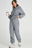 Dropped Shoulder Hooded Top and Pants Active Set - Trendsi - Flyclothing LLC