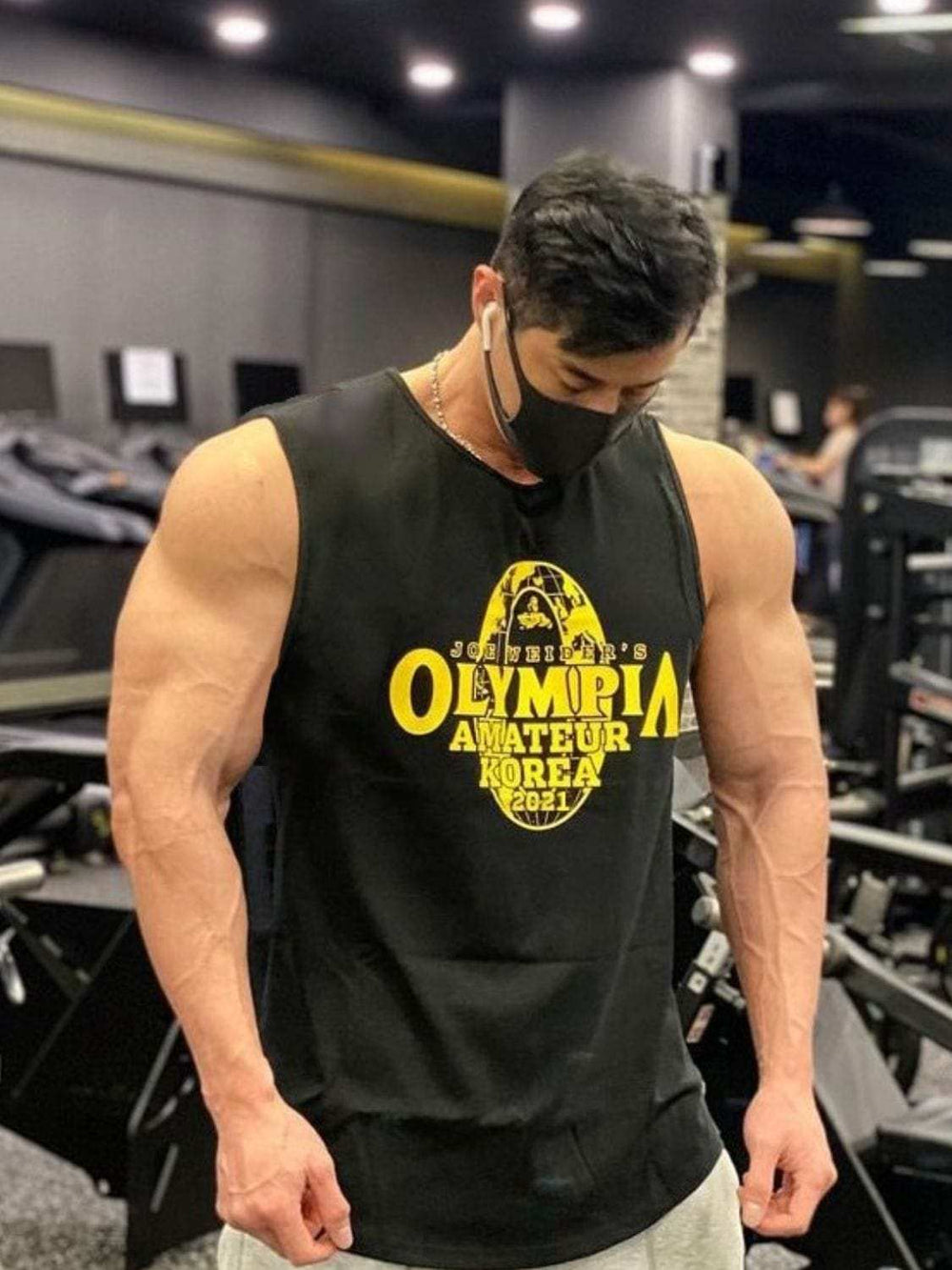 Men's Plus Size Graphic Round Neck Active Tank - Trendsi - Flyclothing LLC