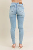 Judy Blue Full Size Mr Tummy Control Vintage Wash Skinny Jeans Plus Size - Trendsi - Flyclothing LLC