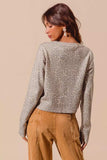 SO ME Two Tone Leopard Vintage Print Button Up Cardigan - Trendsi - Flyclothing LLC