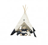 51 x 55 x 73 White and Blue Fabric Tent - Homeroots - Flyclothing LLC