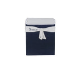 12" Blue Fabric Basket - Homeroots - Flyclothing LLC