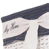 14" X 17.5" X 19.5" White blue rectangular willow Basket Set Of 5 - Homeroots - Flyclothing LLC