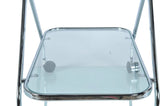 16.5" X 26.25" X 30.5" Chrome Xshape Bar Cart - Homeroots - Flyclothing LLC