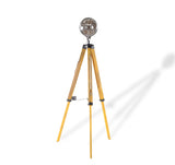 35" Distressed Tripod Floor Lamp With Cone - Homeroots - Flyclothing LLC
