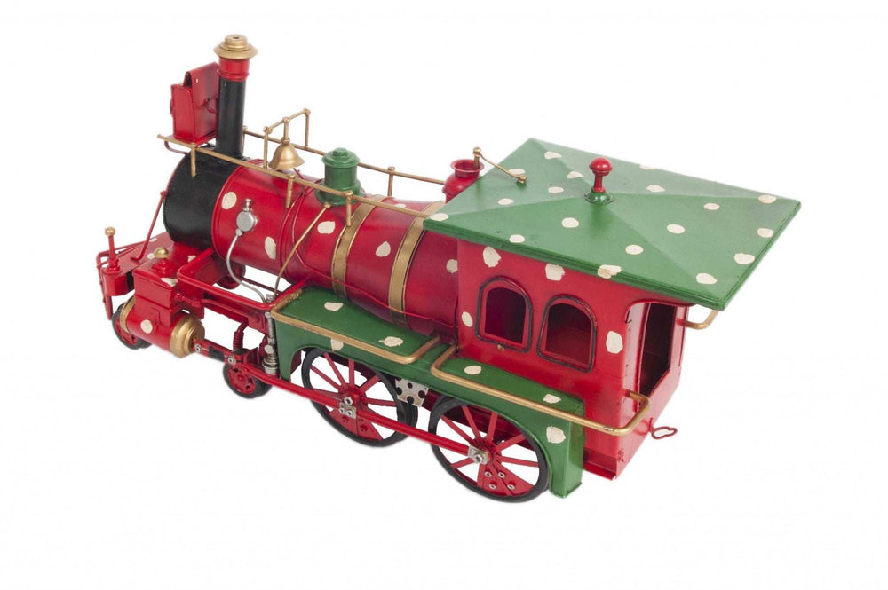 Handmade Tin Christmas Train Model - Homeroots - Flyclothing LLC
