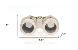 5" Brass Aluminum Hand Painted Decorative Binocular Tabletop Sculpture - Homeroots