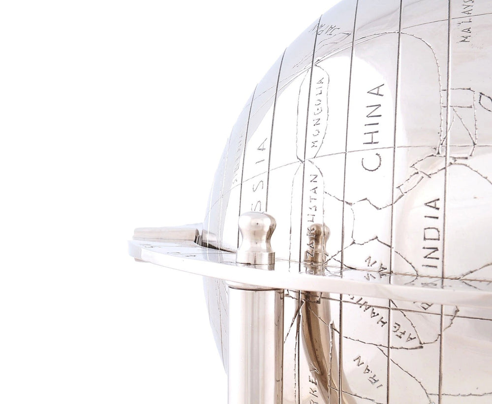 16" X 16" X 15" Aluminium Globe - Homeroots