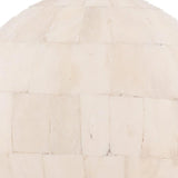 6.5" X 6.5" X 14.5" Bone Globe With Alluminum Base - Homeroots